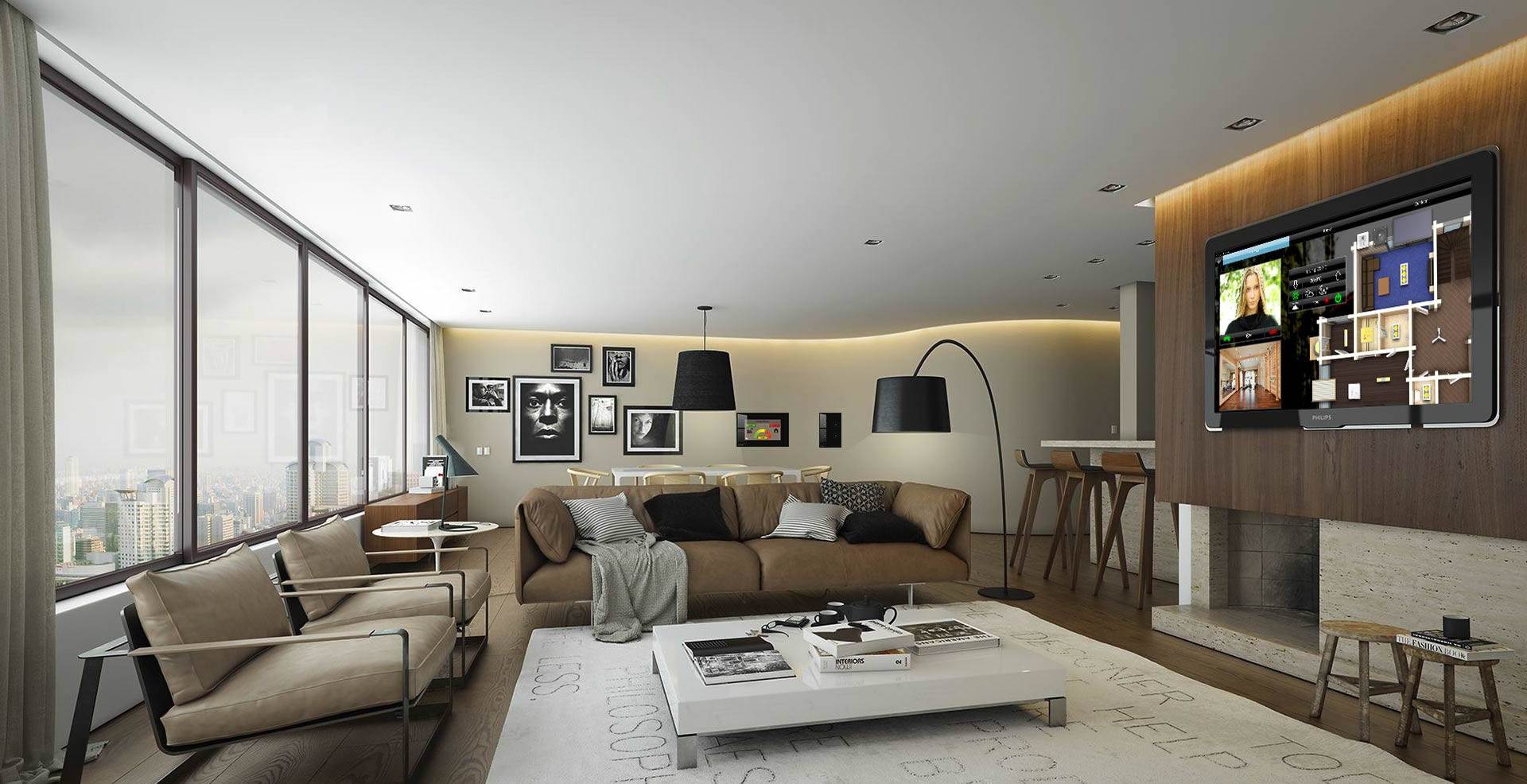 Smart home automation Peachland Okanagan - Lutron lighting and shades