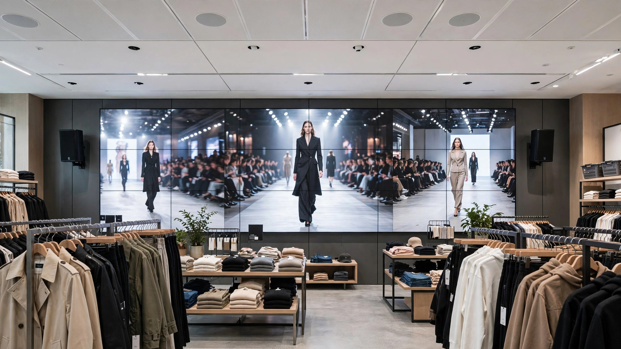 Retail store LED video wall in Penticton - digital signage display