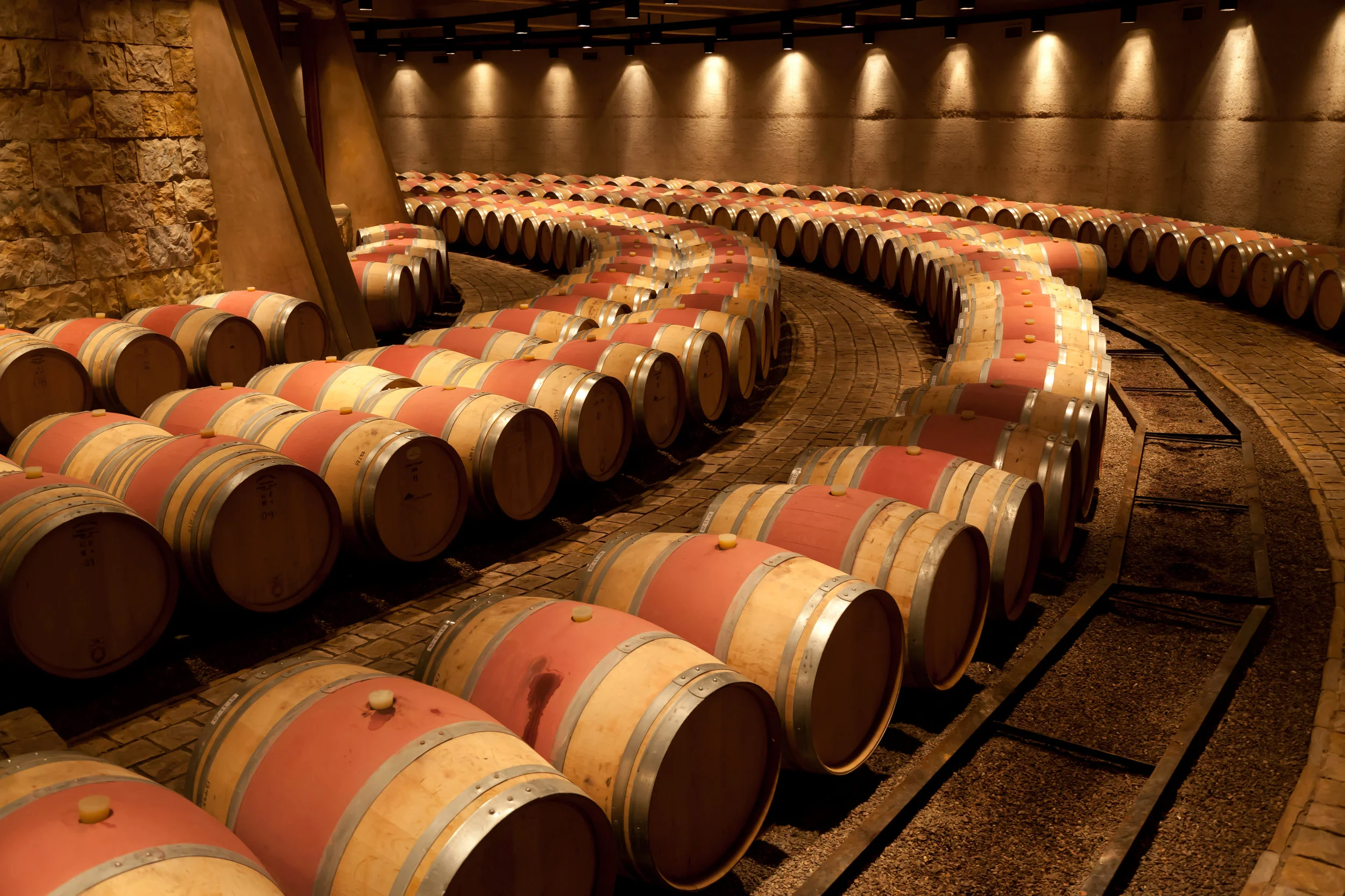 Wine cellar with lighting and AV in Naramata - Okanagan Valley